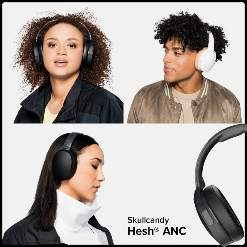 Skullcandy Bluetooth 5.0 ワイヤレスS6HHW-N747 Skullcandy Hesh ANC Noise Canceling Wireless Headphones