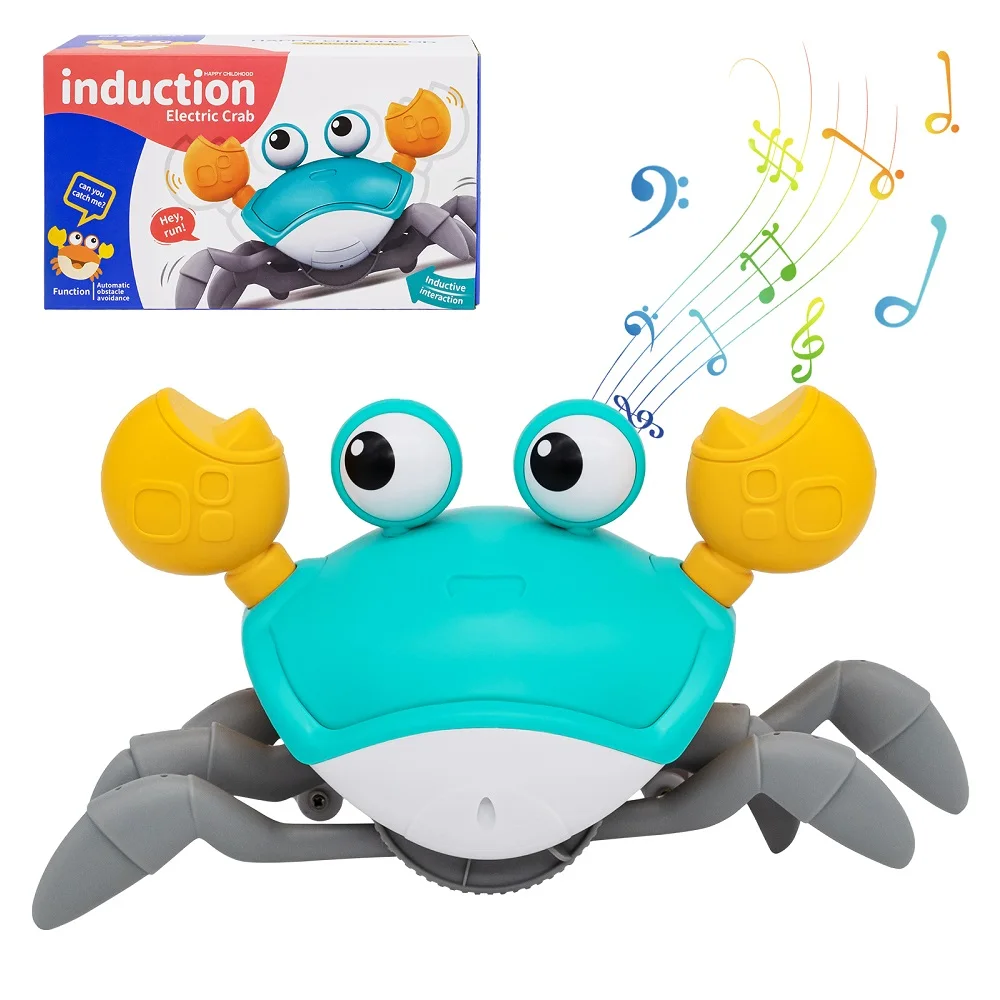 Jouet électrique Rechargeable pour bébé en forme de crabe, avec musique  légère, Induction, marche, danse, ramper, jouet pour enfants, offre  spéciale - AliExpress