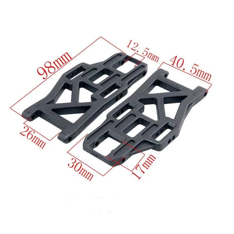 2Pcs RC 08006 Plastic Rear Lower Suspensio Arm For HSP 1/10 94108 94109 94110 94111 94112 94115 Off-Road Buggy Truck Spare Parts
