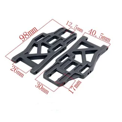 2Pcs RC 08006 Plastic Rear Lower Suspensio Arm For HSP 1/10 94108 94109 94110 94111 94112 94115 Off-Road Buggy Truck Spare Parts