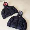 STU High Quality Down Suit Men's Solid Color Versatile Zipper Jacket Winter High Fluffy Women's Casual Hooded Short Loose Coat 1