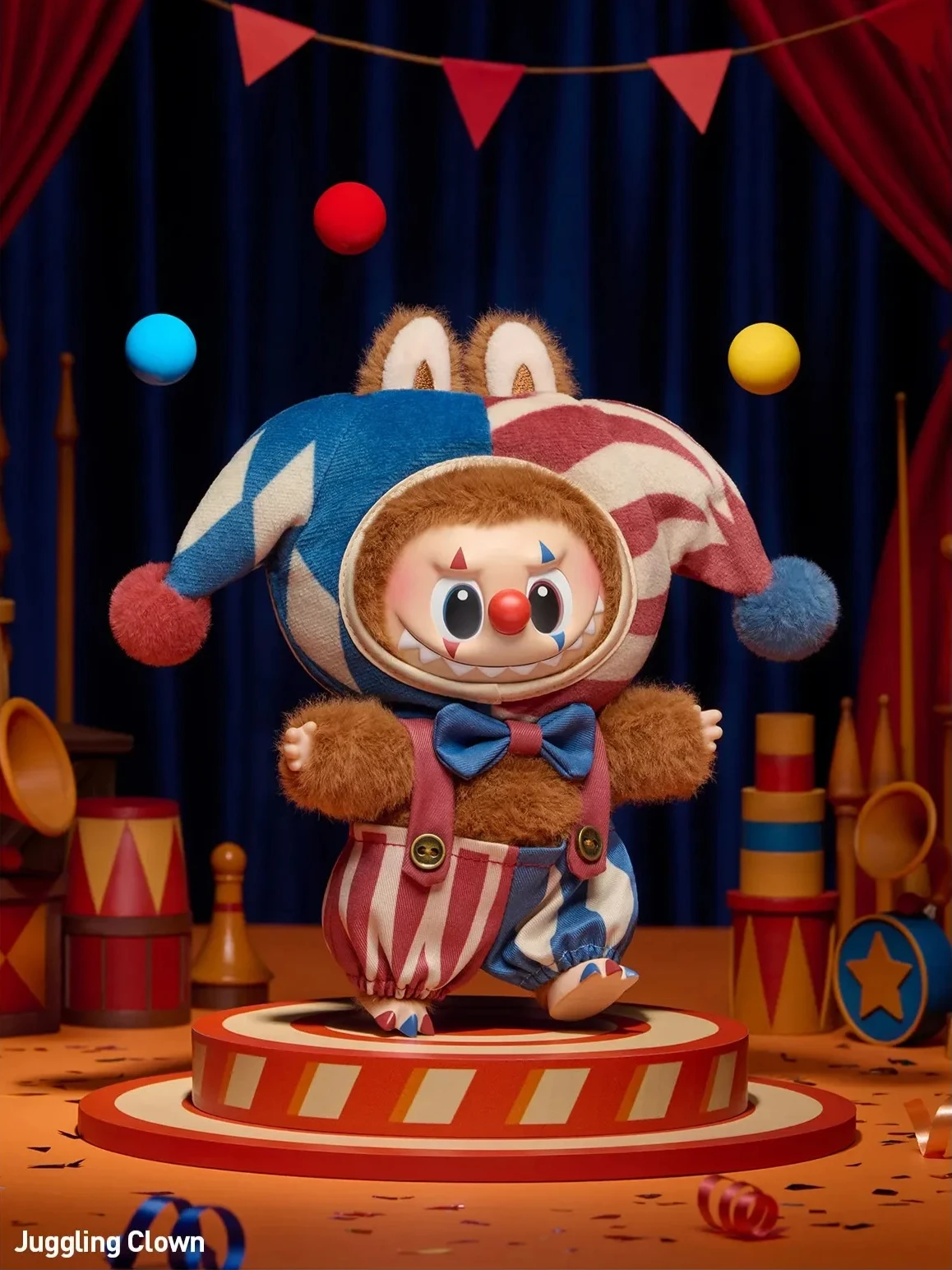 WHY SO SERIOUS アソート ラブブ ちんくる DIMOO Pop Mart WHY SO SERIOUS Series Dimoo Flame Clown Vinyl Plush