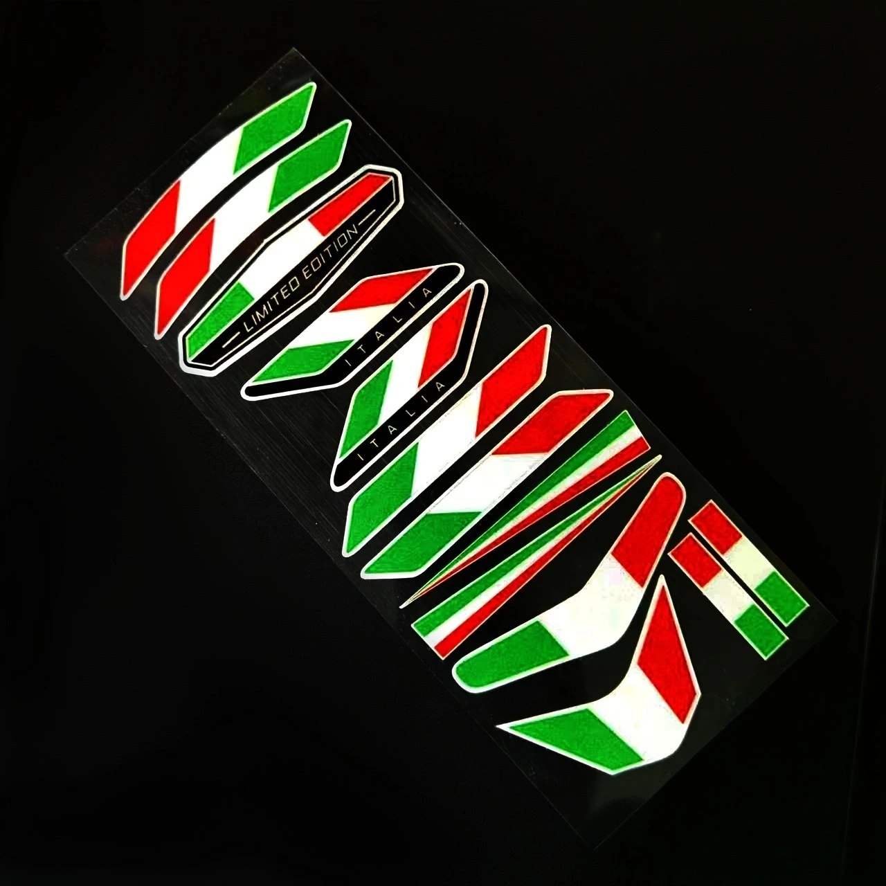 13pcs Italy Flag Sticker Emblem Badge Decoration Car Accessories For Motobike Car Bike Truck