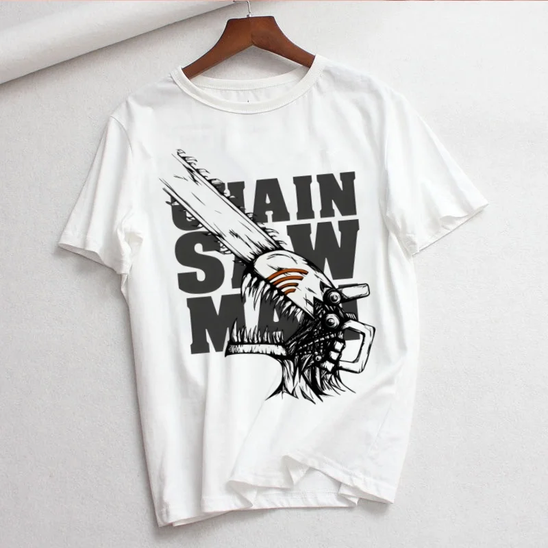 Pochita Makima Denji Aki Power Frauen Sommer Kurzarm Mode Druck Dame T-shirts Top T Shirt Damen Weibliche T T-Shirt – Detail 16