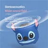 New Disney Stitch Wireless Bluetooth Speakers 3D Stitch Head Speakerdual Speakers HIFI Stereo Heavy Bass Suitable,Tf, Fm Radio 4