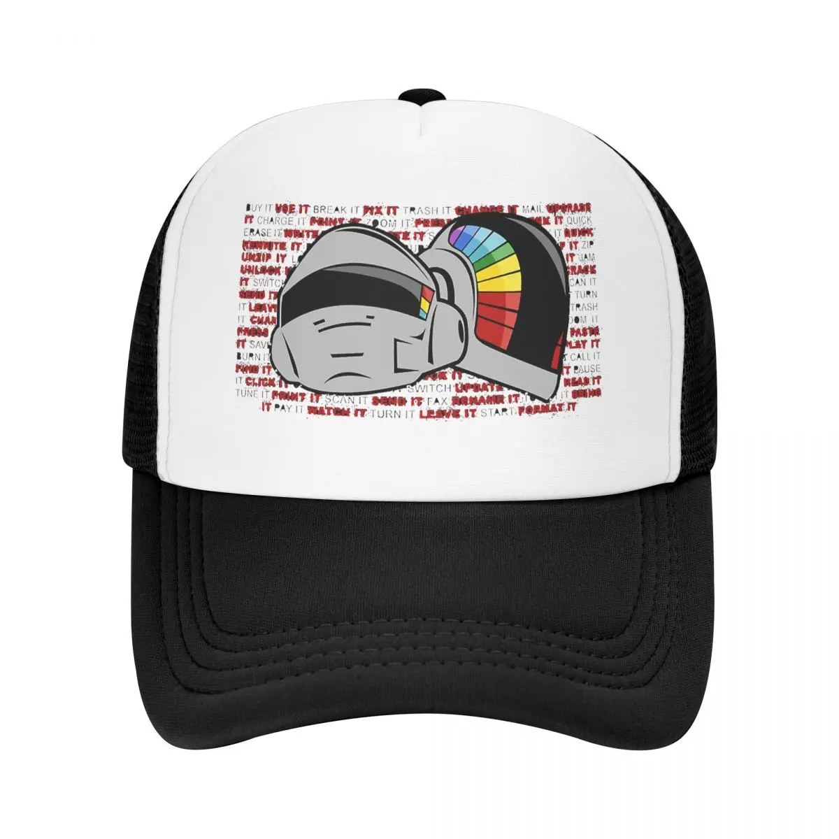 Daft Punk Rock Band Trucker Hats Helmet 