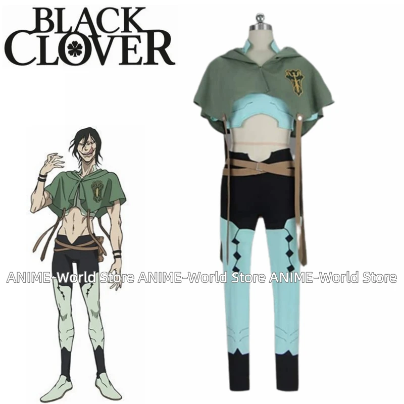 

Anime Black Clover Jack The Ripper Cosplay Costume Party Christmas Halloween Custom Made Any Size