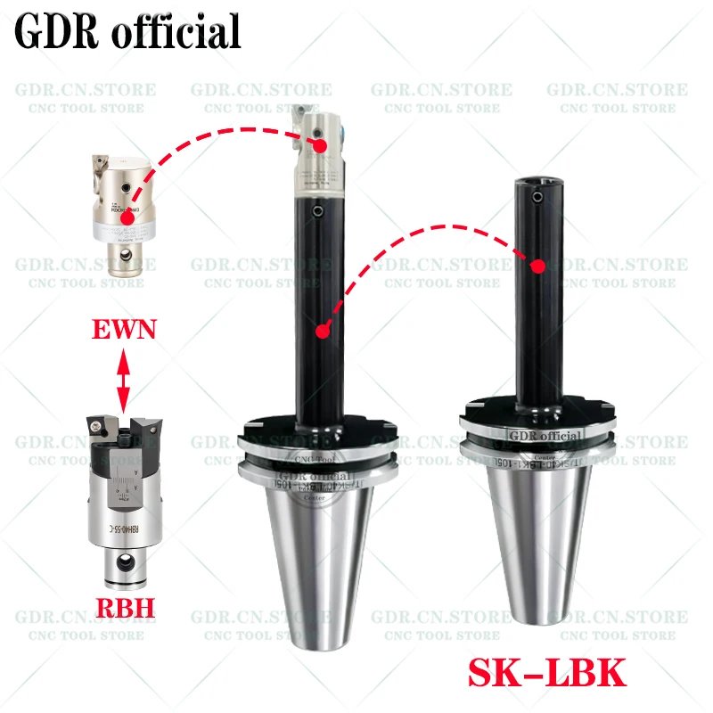 GDR SK50 SK40 JT40 LBK DCK LBK1 LBK2 LBK3 LBK4 LBK5 LBK6 툴 홀더 EWN RBH CBH 보링 헤드 어댑터 SK JT LBK DCK 툴 홀더