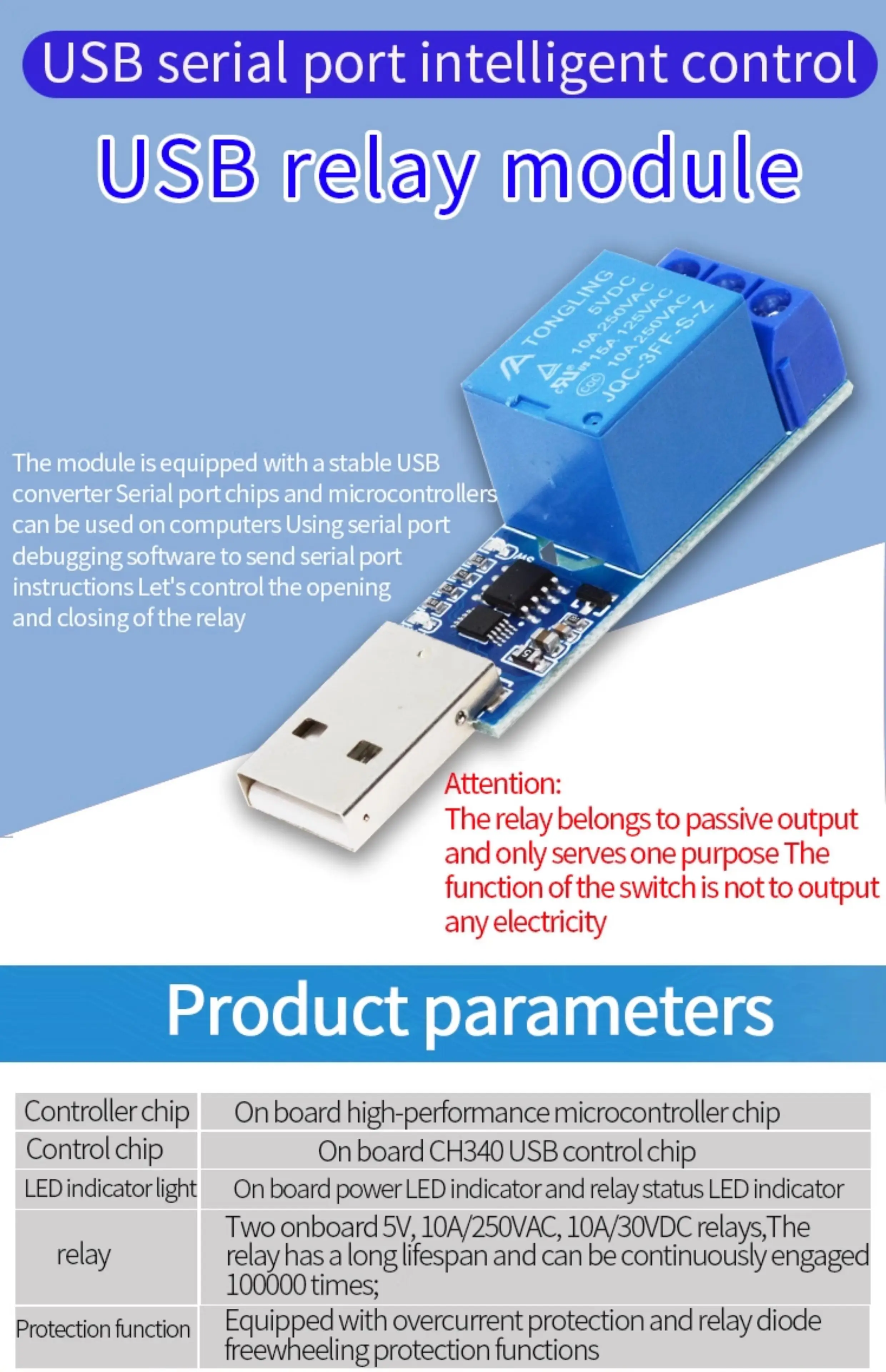 LCUS-1 /2 /4 Wege Typ-C/USB-A Relaismodul Elektronischer Konverter PCB USB Intelligenter Steuerschalter für Arduino – Detail 2