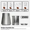 220V Electric Coffee Grinder Stainless Steel Coffee Beans Grinder Automatic Detachable 8 File Adjustable Plane Burr Grinder 3