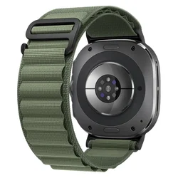 Alpine Loop Nylon Watch Strap - Premium Band Bracelet - Ultra - Ultra 2025 (Black - Army Green B)