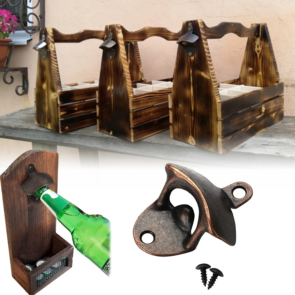 Description Picture 2 of item10PCS Can beer Opener Vintage Wall Mounted Kitchen Bar Tools Gadgets Bottle Openers Cans Soda Beer Wine Bottle Opener Kitchen