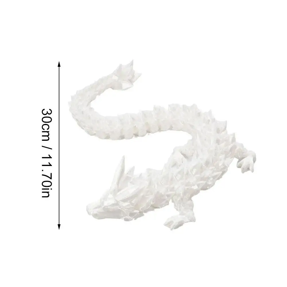 Cool Luminous Dragon Creative Toys 3D Printed Joint Movable Pterosaur Ornaments Home Office Ornaments Children's Gifts Luminous