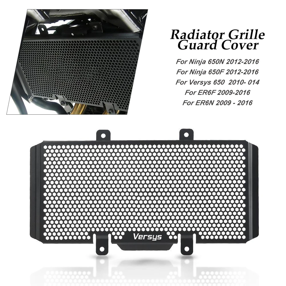 

Radiator Grille For Kawasaki Ninja 650N ER6F ER6N Versys 650 Versys650 ER-6N ER-6F 2009-2016 Cover Oil Cooler Guard protection