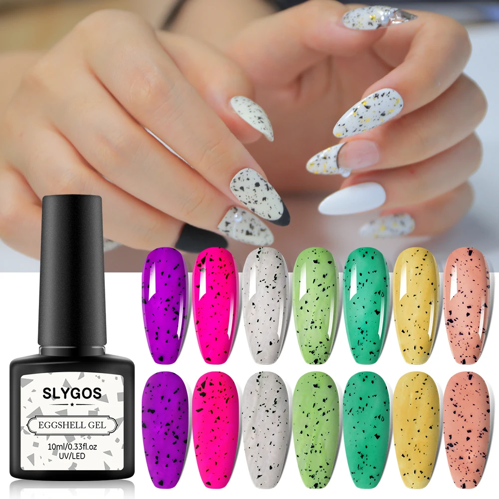 Luminous Eggshell Gel Nail Polish Eggshell Effect Varnish Glow In Dark