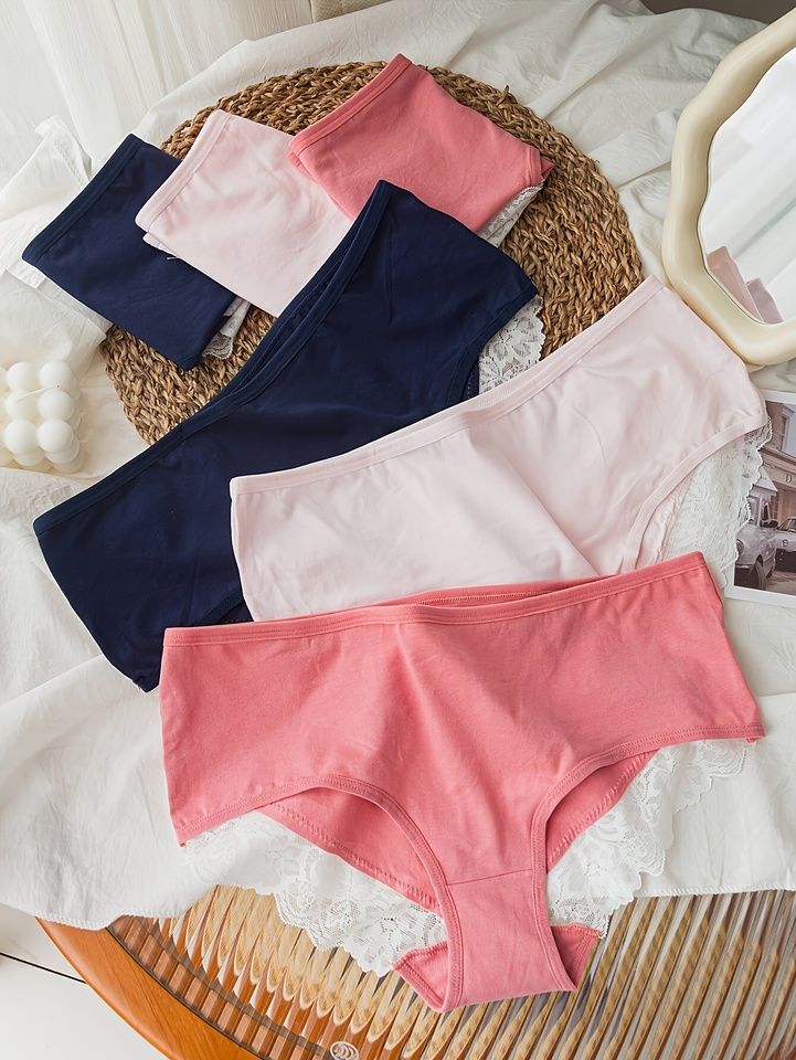 6-piece mixed color new style, lace patchwork sexy and cute triangle pants, comfortable women's underwear