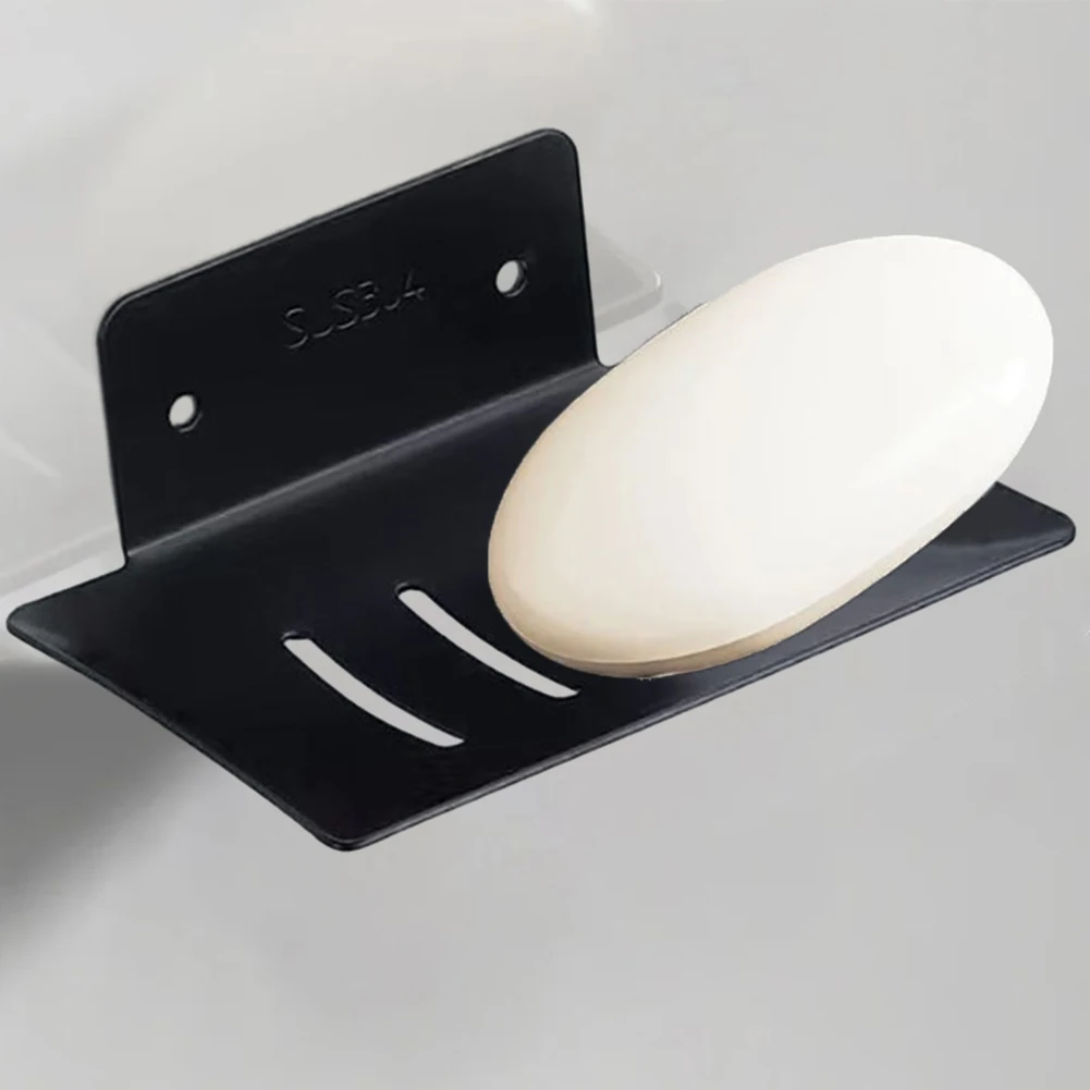

Bathroom Aluminum Alloy Soap Dish Free-Punching Wall Mounted Soap Sponge Holder Organizer Accessories Kitchen Soap Holder