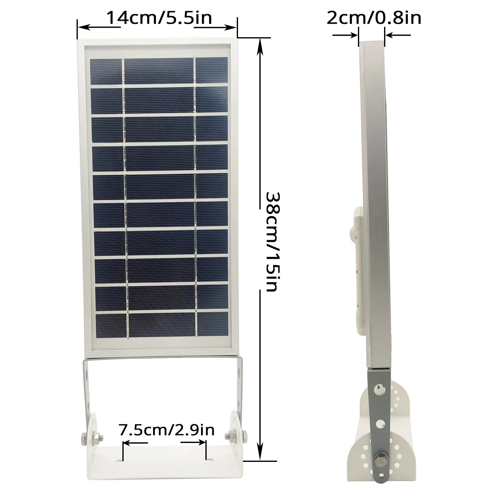 Solar Street Light 30LED All in One Metal Motion Sensor Waterproof 3 Working Modes Auto Dusk to Dawn led street lamp