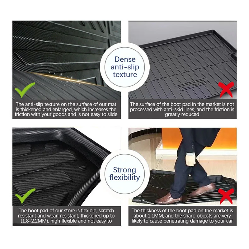 for Hyundai Tucson Accessories NX4 LWB 2022 2023 2024 Car Trunk Floor Mats  Boot Cargo liner Waterproof Carpet Storage Pad 3D EVA - AliExpress
