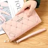 Women's Wallet Wristlet Long Clutch Zip Around Casual Leather Purse Large Capacity Credit Card Holder with Grip Hand Strap 6