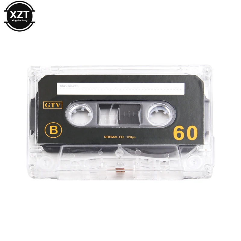 1PC Standard Cassette Blank Tape Player Empty Tape 60 Minutes Magnetic Audio Tape Recorder For Speech Music Recording