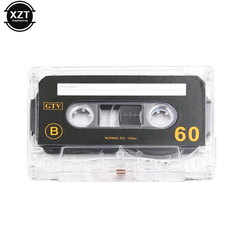 

1PC Standard Cassette Blank Tape Player Empty Tape 60 Minutes Magnetic Audio Tape Recorder For Speech Music Recording