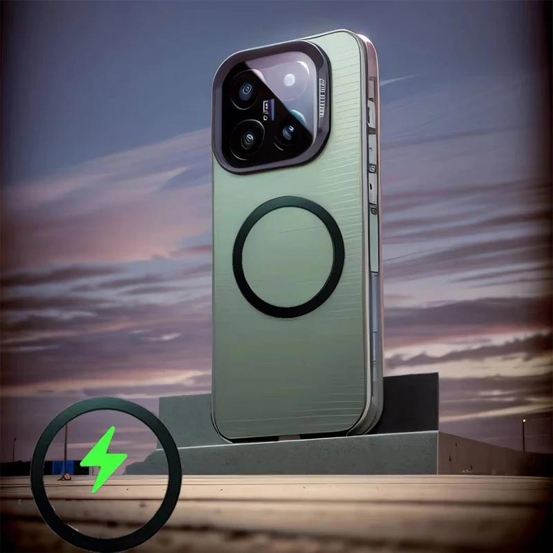 For Magsafe Wireless Charging Matte Frosted Case Xiaomi 14 15 15T 13T 14T...