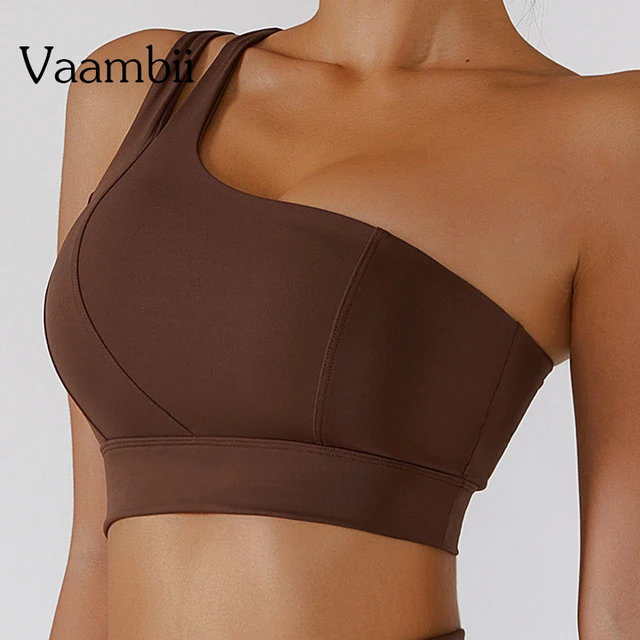 Breathable Beauty Back Bras One Shoulder Tube Top Open Back Push Up Bra  Seamless Women Sports Bras Fitness Running Gym Tops - AliExpress