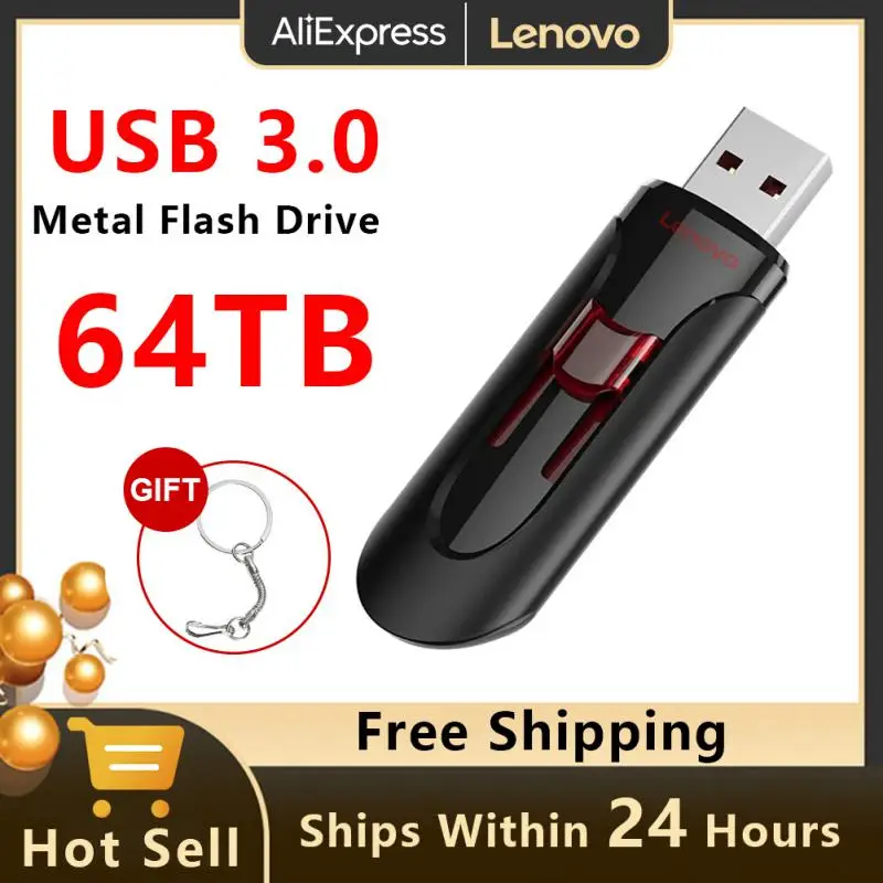 Lenovo 64Tb Usb 3.1 Pen Drive Ad Alta Velocità 100% True Capacity Pendrive 16Tb 8Tb 4Tb Memorias Usb Flash Drive Chiavetta Usb Per Ps4 Ps5
