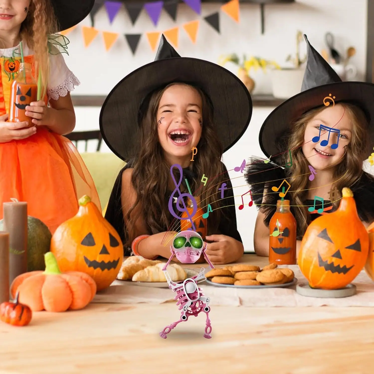 Halloween Wind Up Skeleton Toy for Spooky Party Scenes