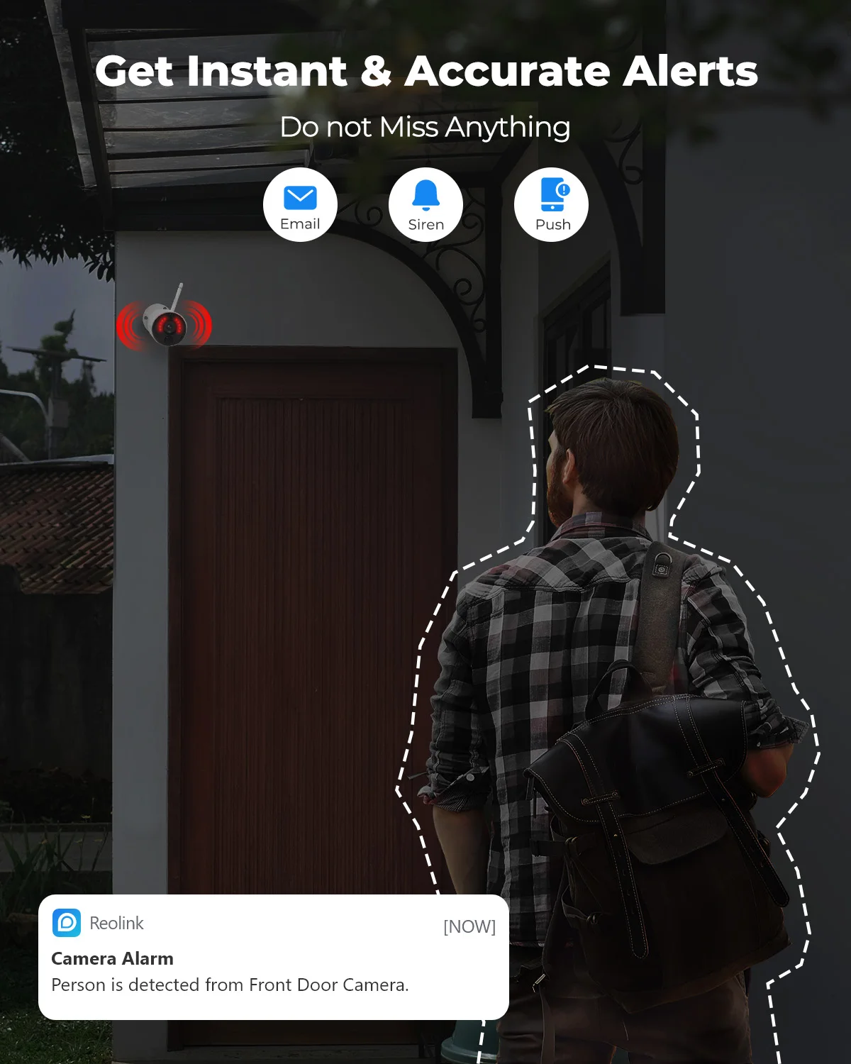 WiFi caméra de sécurité extérieure sans fil IP caméra batterie/caméras de Surveillance à énergie solaire – Image 4