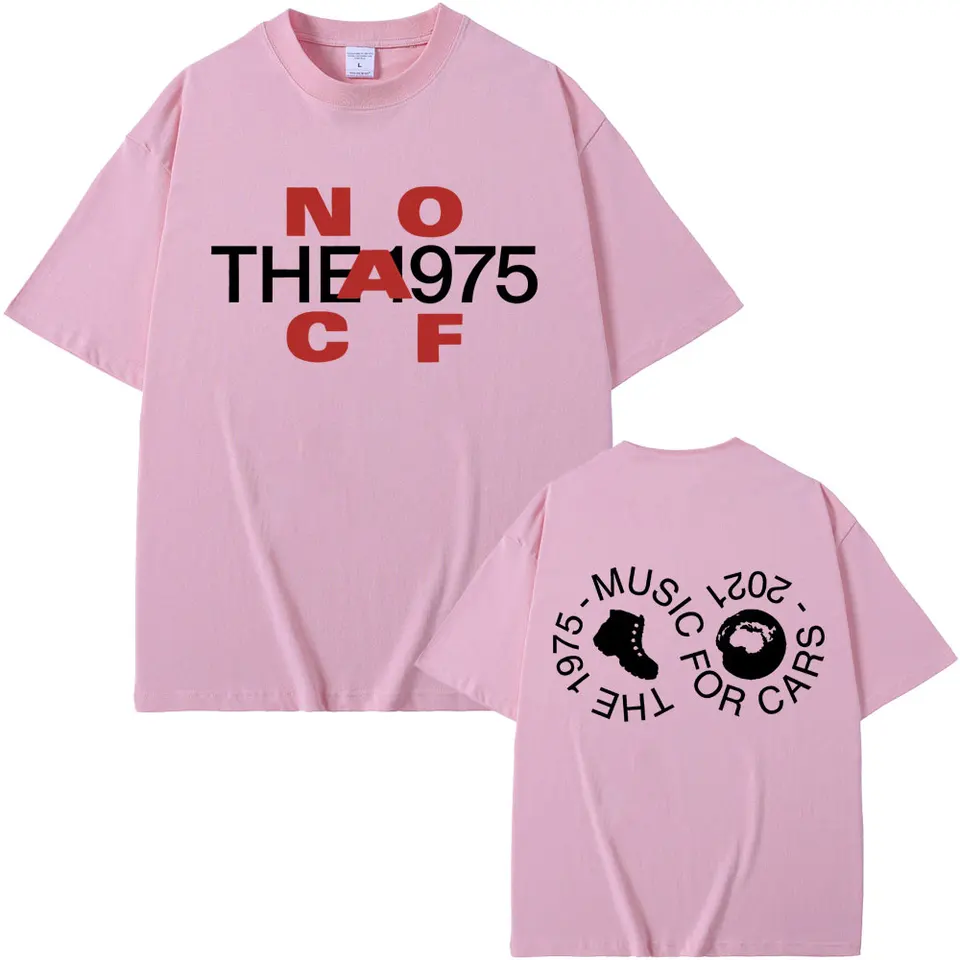 British Band The 1975 Music for Cars Graphic T-shirt Male Vintage