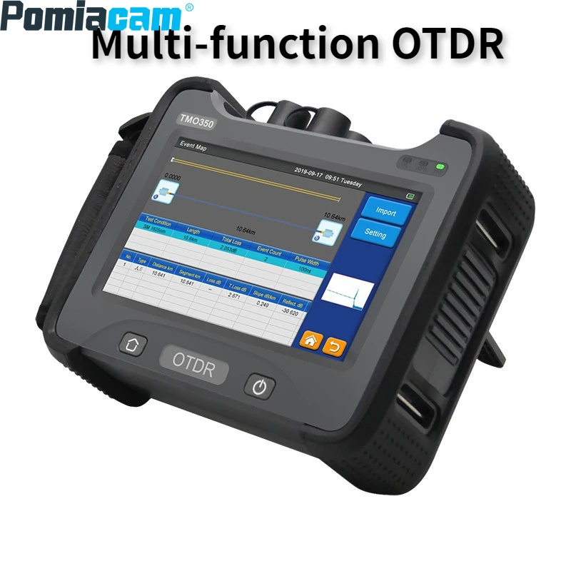 

Large Touch Screen OTDR Optical Time Domain Reflectometer 1310/1550nm Four Wavelength Single and Multi-mode Integrated TMO350