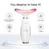 3 in 1 EMS Neck Face Beauty Device with Thermal Neck Lifting Vibration LED Facial Massager Double Chin Remover Skin Care Tool 2