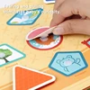 Montessori Kids DIY Sticker Quiet Book Baby Early Educational Toys Book Repeatable Use Sticker Puzzle Game Book Baby Toy Gifts 6