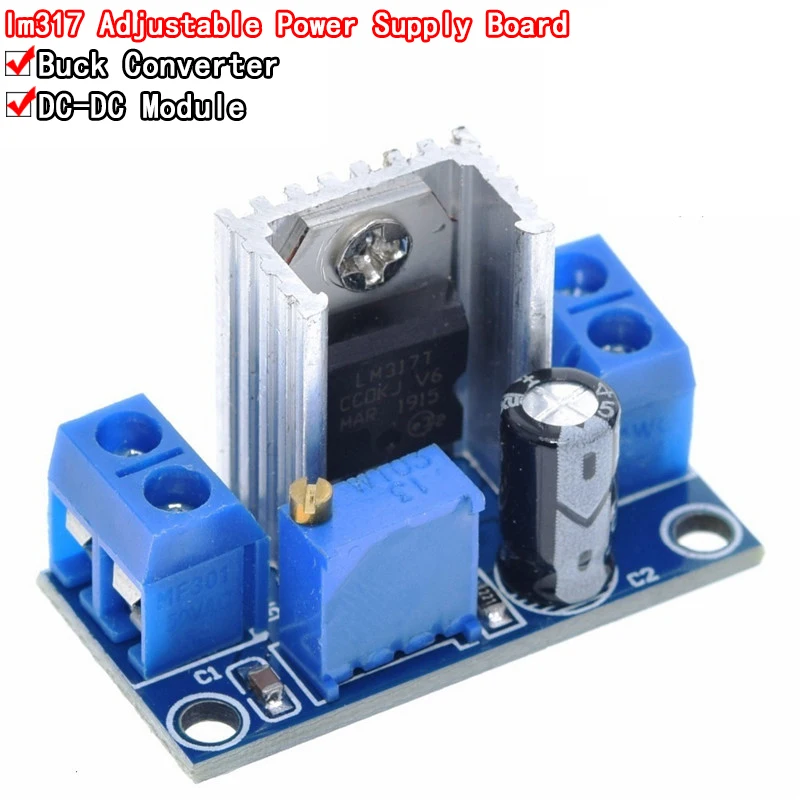 Lm317 Dc-Dc Convertitore Buck Step Down Circuit Board Module Regolatore Lineare Lm317 Alimentatore Regolatore Di Tensione Regolabile