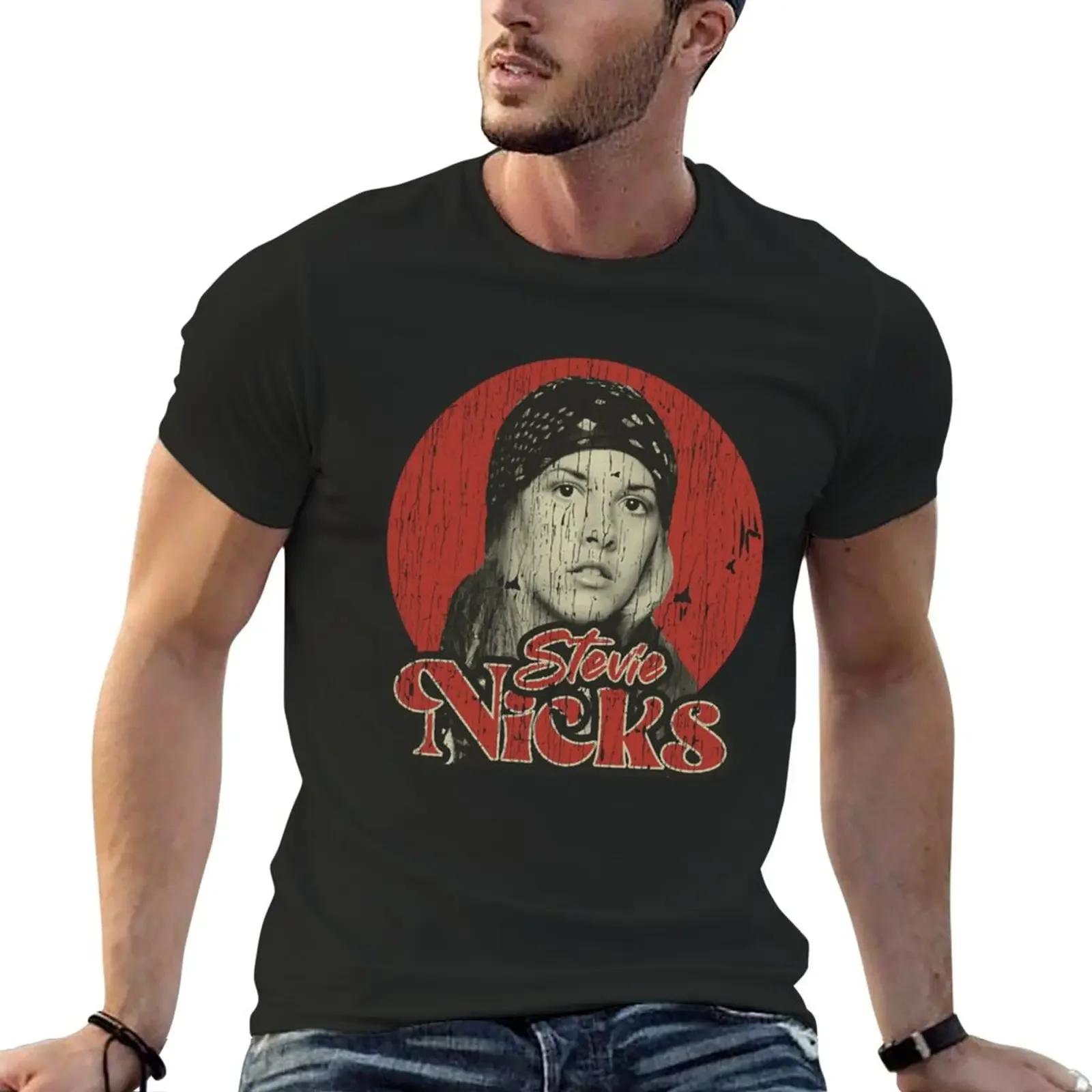 Vintàgé: T-Shirt Donna/Donna Nicks Abbigliamento Hippie Ragazzi Bianchi Abbigliamento Uomo