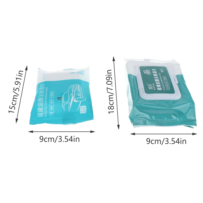 Car glass oil film removal wipes