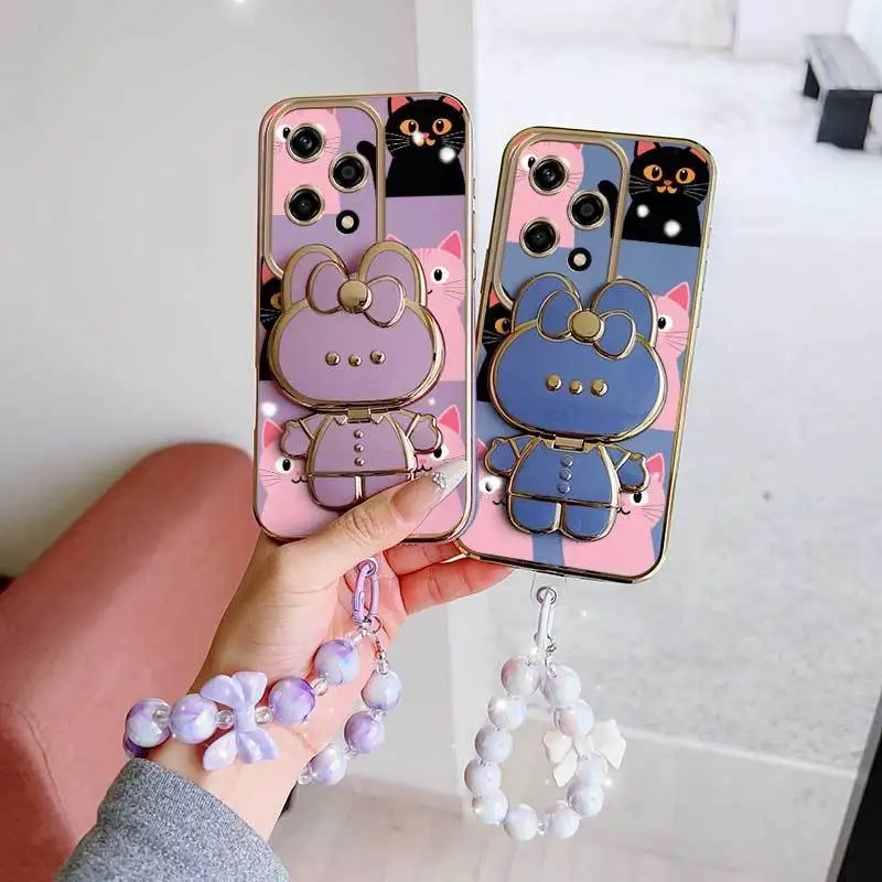 Lovely Heart Phone Case Set with Lanyard and Stand