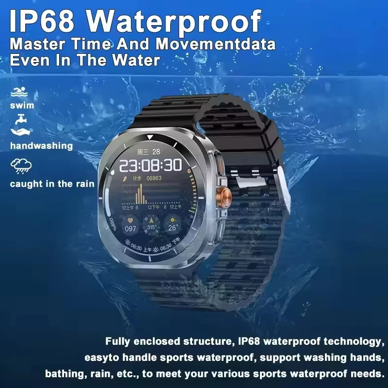 Outdoor Sports Z7 Ultra Smart Watch Bluetooth Call Health Monitoring GPS Motion Track Tracker 1.52-inch HD Screen Smart Watch 5