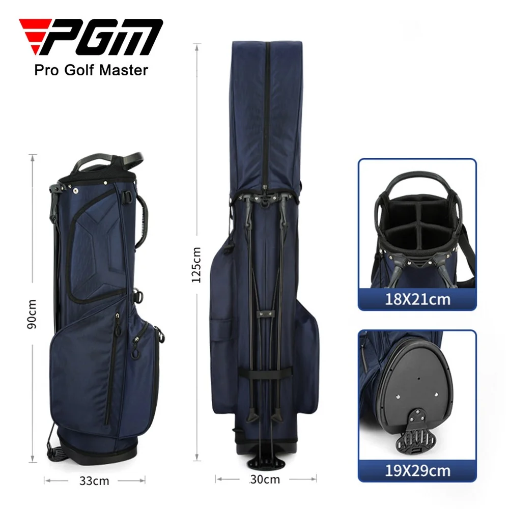 Super Lightweight Portable Waterproof Travel Golf Stand Bag with Rain Cover Can Hold A Full Golf Set of Club in Black Gray Blue