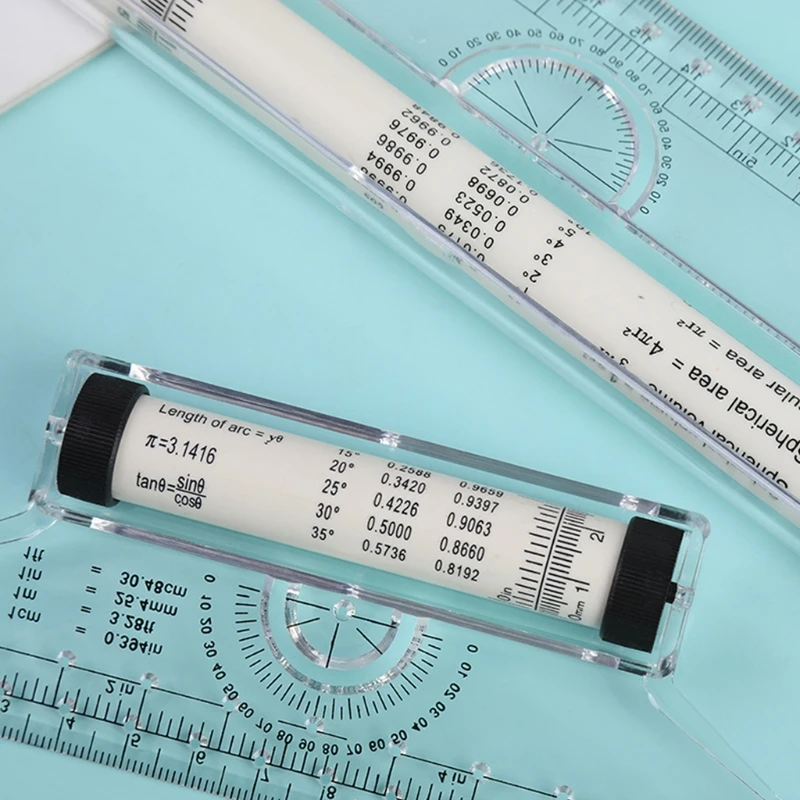 Plastic Measuring Rolling Ruler Drawing Roller Ruler Parallel Multifunctional Drawing Design for Drafting H8WD