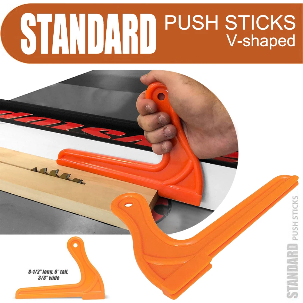 Red Wooden Push Stick For Woodworking – Safety Tool For Table Saws, Routers & Shapers - View #12