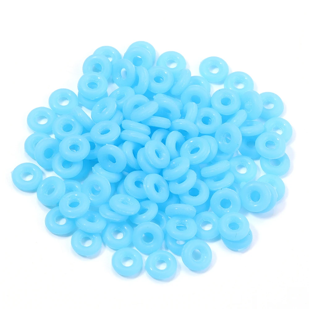 100pcs Colorful Silicone Positioning Beads for DIY Jewelry and Accessories