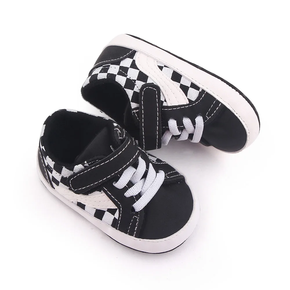 New Baby Shoes Canvas Sports Classic Stripes First Walkers Sneakers Shoes Sole Soft Non-slip Baby Boys Girls Casual Shoes 5
