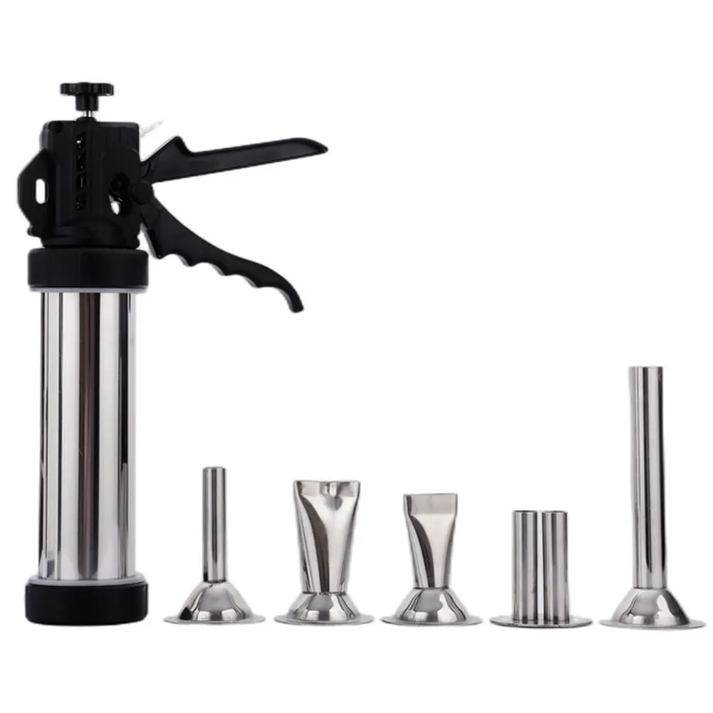 Manual Home Sausage Stuffer Filling Making Machine Stainless Steel/Plastic Sausage Filler Suction Filling 3Pcs Funnels