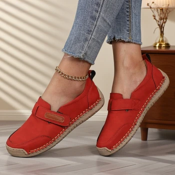 العلامة التجارية الجديدة النساء أحذية ناعمة مسطحة الانزلاق على المتسكعون الأخفاف الناعمة حذاء كاجوال بفتحات تهوية ​   أحذية Zapatillas De Deporte للنساء 4