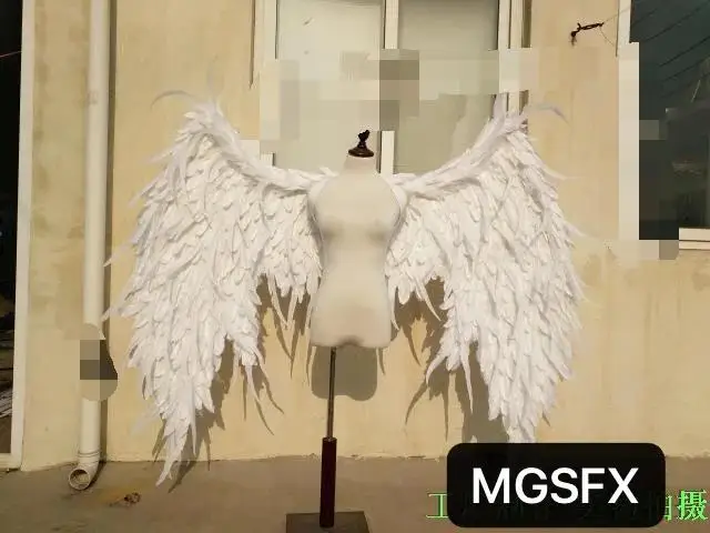 

Праздничные фотообои, белые крылья ангела, перо, серия «сделай сам», Свадебные Крылья для выступлений