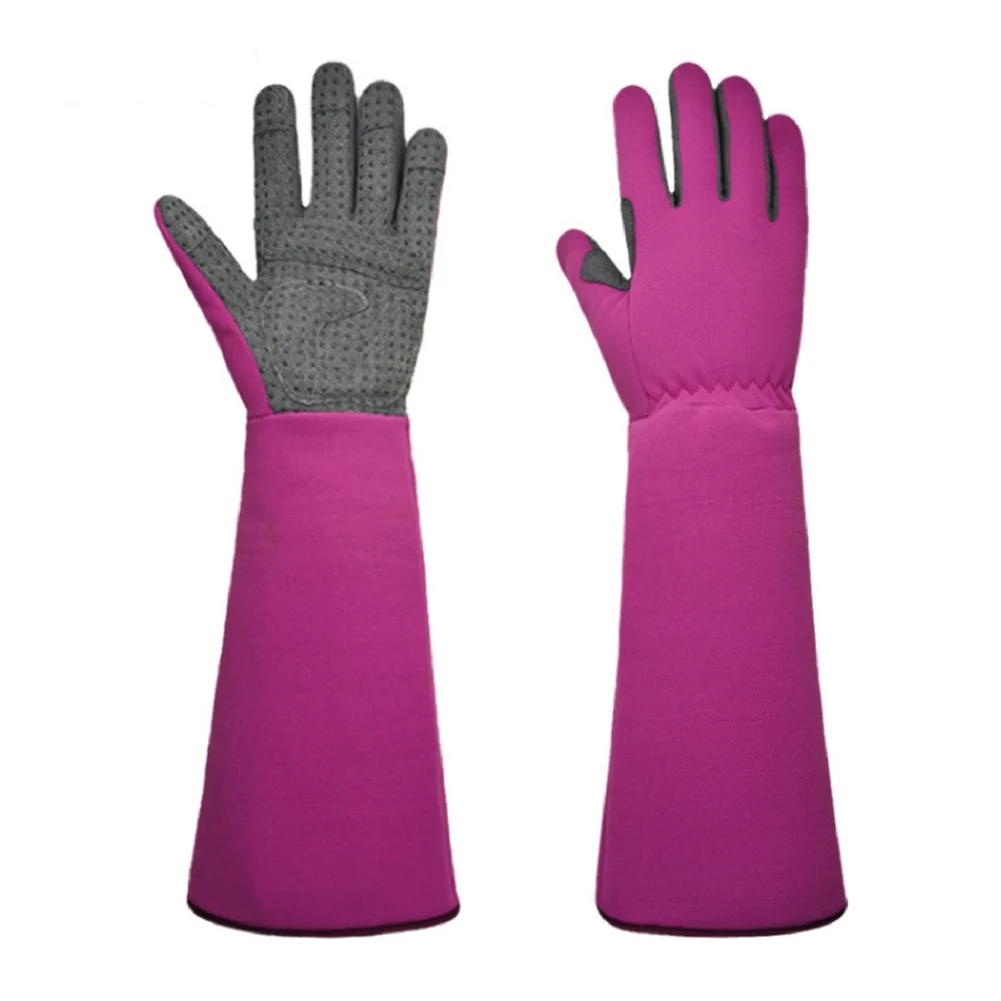 A Pair of Non-Slip Long Protective Durable Thickened Gloves Gardening Construction Gloves Long Chore