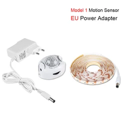 Enhanced Motion - Activated LED Strip Light - Flexible, Waterproof Lighting for Cabinets, Kitchens, and Wardrobes (Cold white)